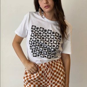 Lisa Says Gah x KJP Daisy Check Retro T-shirt